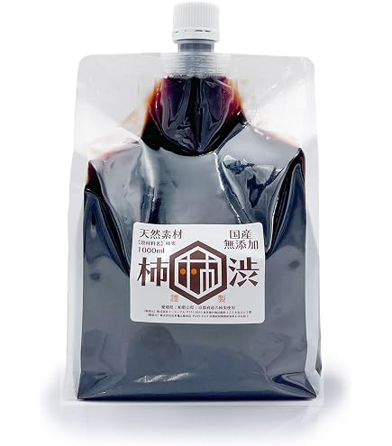 Amazon.co.jp: 国産 柿渋 塗料 無臭 500ml 染料 精製無臭タイプ 染め液